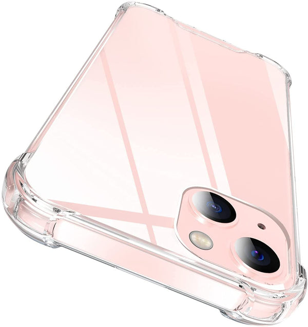 Shockproof Transparent Back Cover Case Compatible with iPhone 13