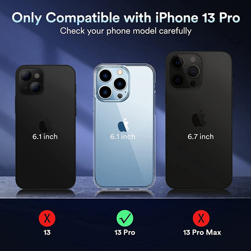 Hybrid Camera and Drop Protection Back Cover Case for iPhone 13 Pro