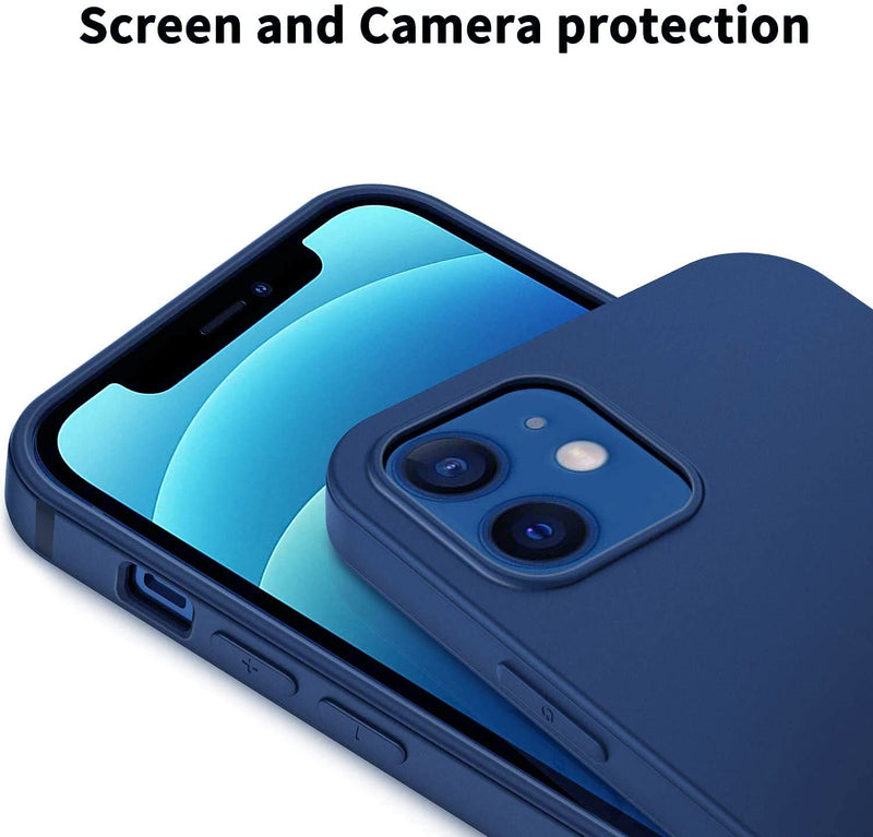 Ultra Slim Soft Silicone Flexible Camera Protection Back Cover for iPhone 12/12 Pro