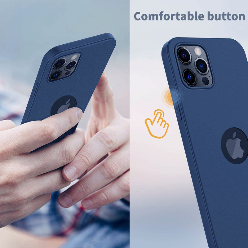 Ultra Slim Soft Silicone Flexible Camera Protection Back Cover for iPhone 12/12 Pro