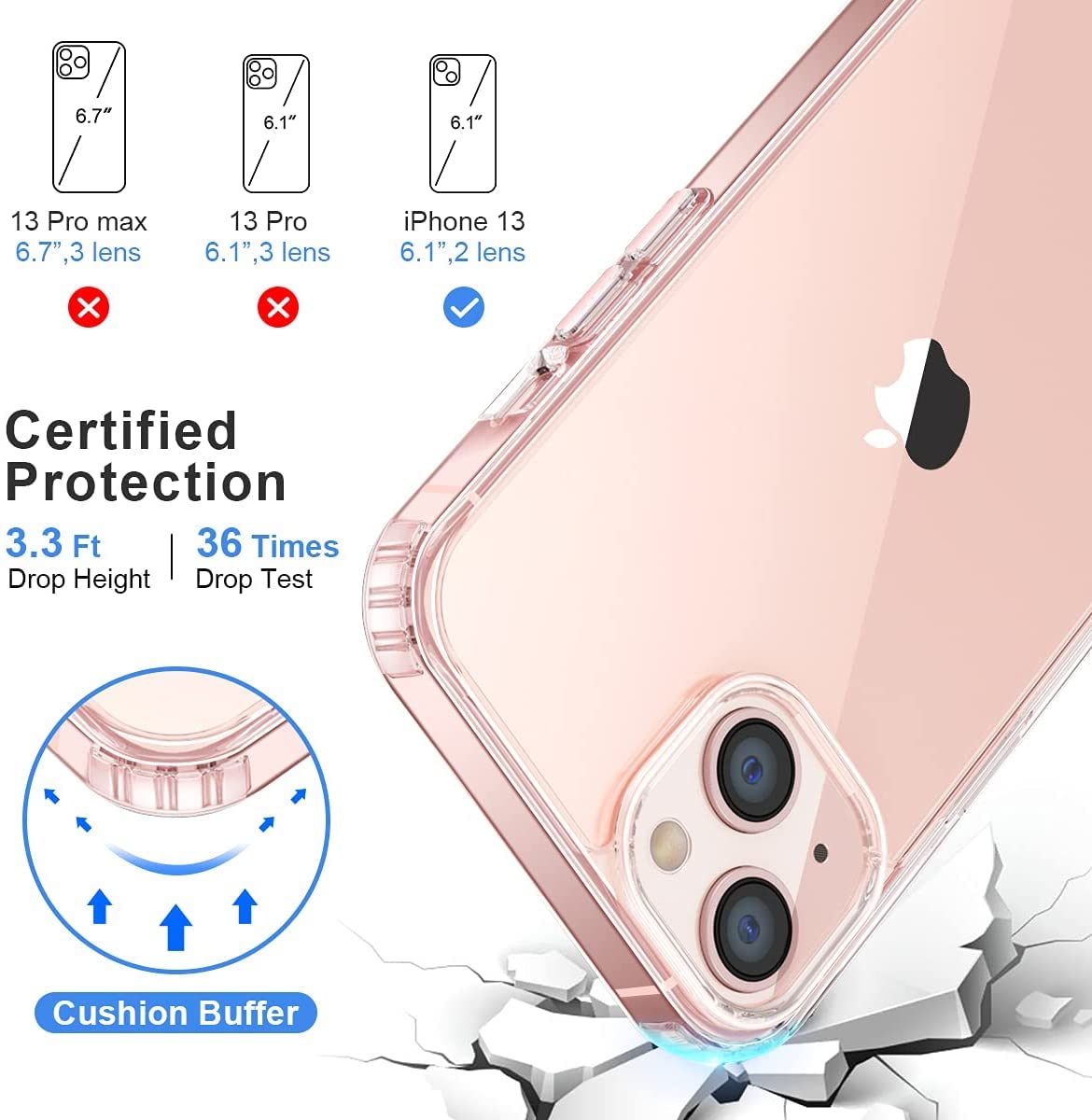 Back Cover Case for iPhone 13 Mini