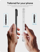 Shockproof Transparent Back Cover Case Compatible with iPhone 13