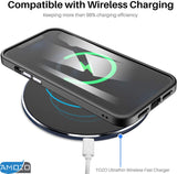 Amozo Ultra Hybrid Camera Protection Back Case Cover for iPhone 12/12 Pro