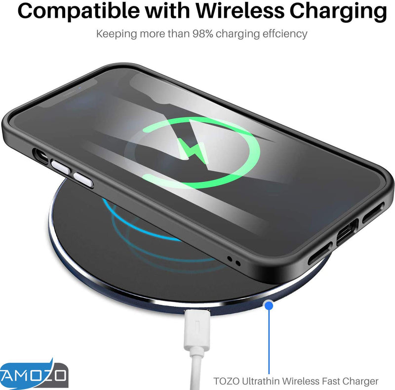 Amozo Ultra Hybrid Camera Protection Back Case Cover for iPhone 12/12 Pro