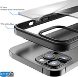 Amozo Ultra Hybrid Camera Protection Back Case Cover for iPhone 12/12 Pro