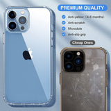 Hybrid Camera and Drop Protection Back Cover Case for iPhone 13 Pro